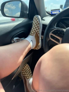 Gym shoes for the day i love that these slip on vans are yellow and