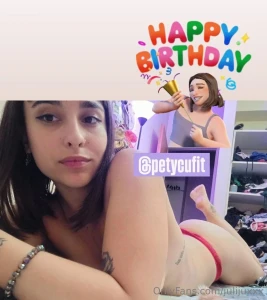 It s my friend petycufit s birthday this month but she ll give you the