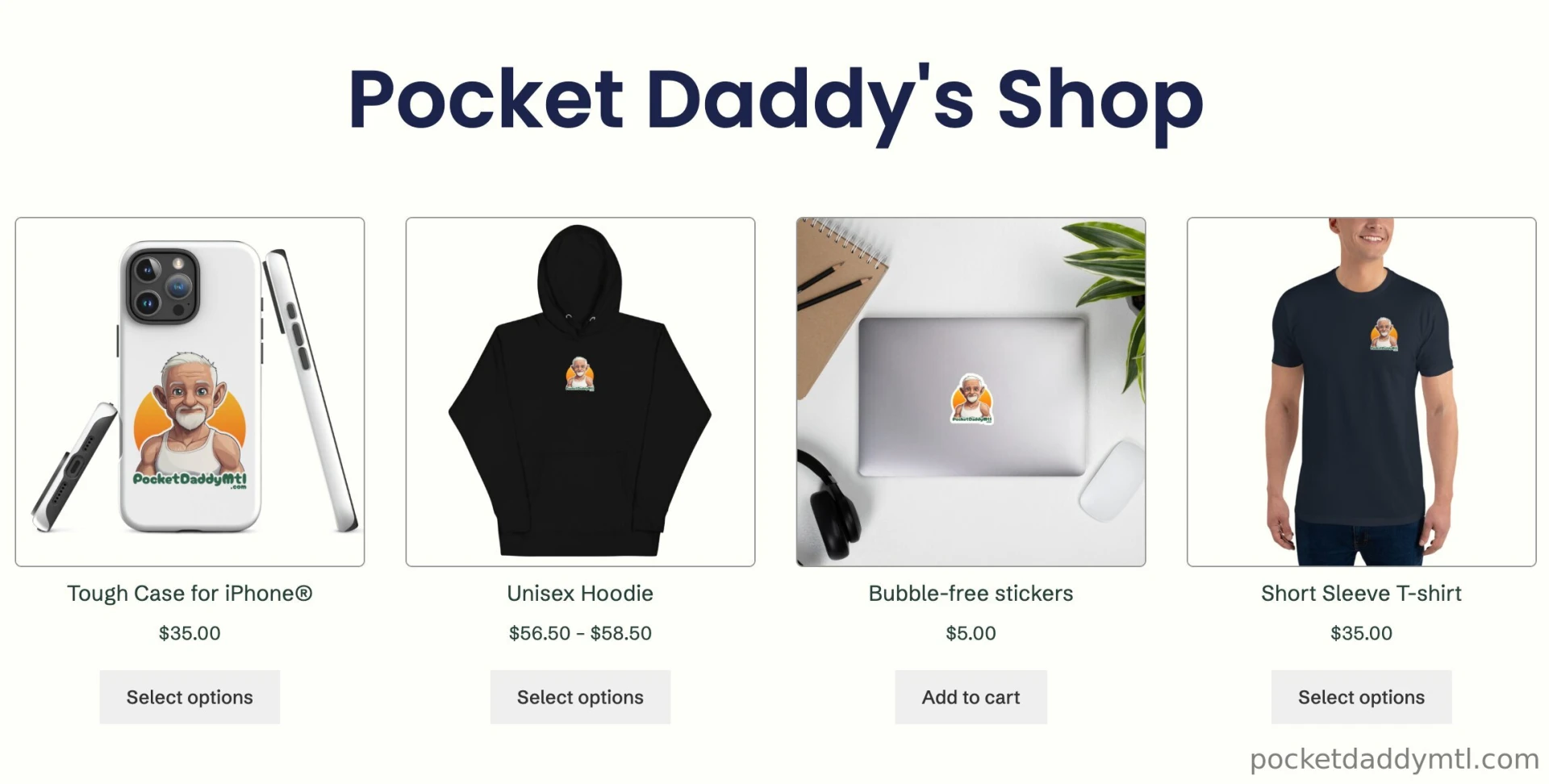 New website live https pocketdaddymtl com you can even get hoodies 