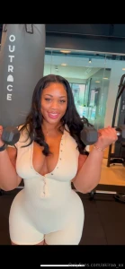 I worked out hard today dm me for the full video after the gym