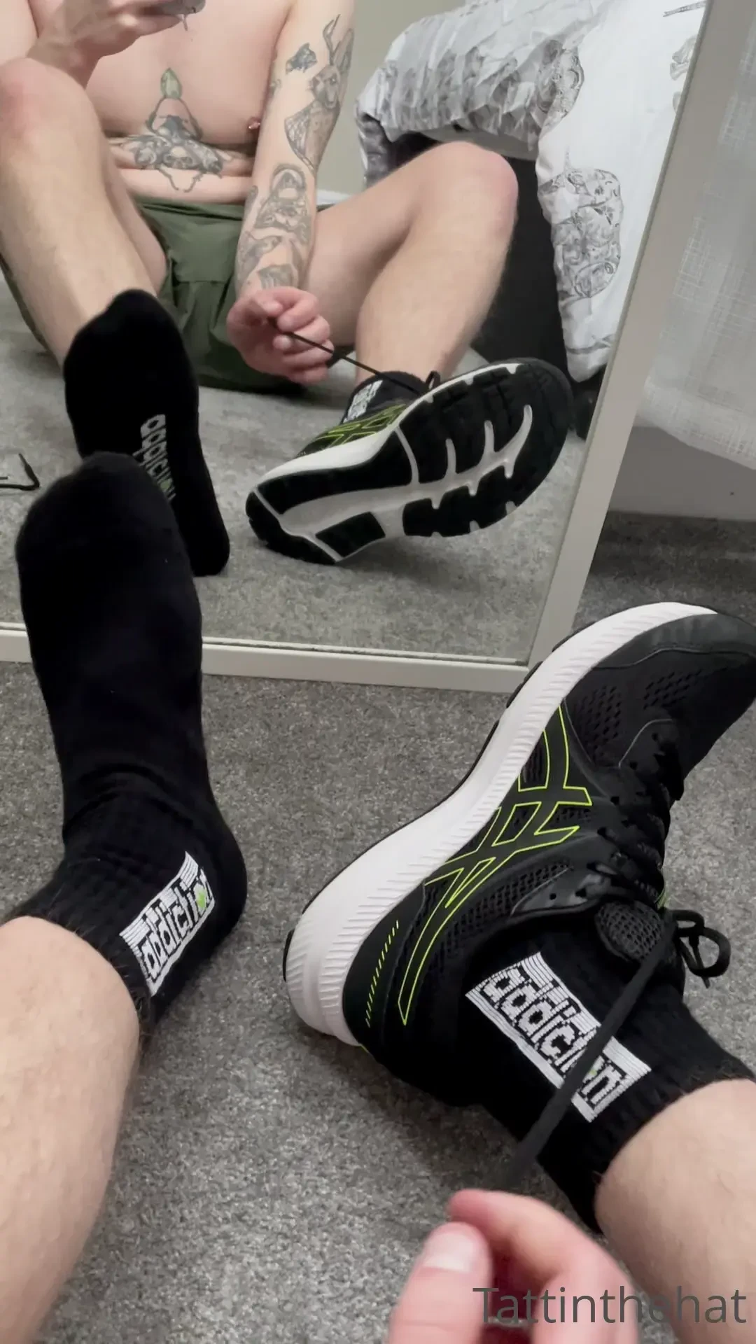 After work and run sweaty feet 