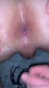 Boyfriend cumming on my hole shot right up onto my face