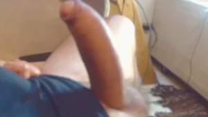 Thick cock multicum without hands