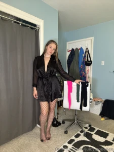 Watch me try on some sexy fishnet outfits which one s your fave