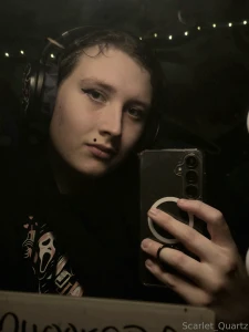 Doing make up at work feeling pretty tonight