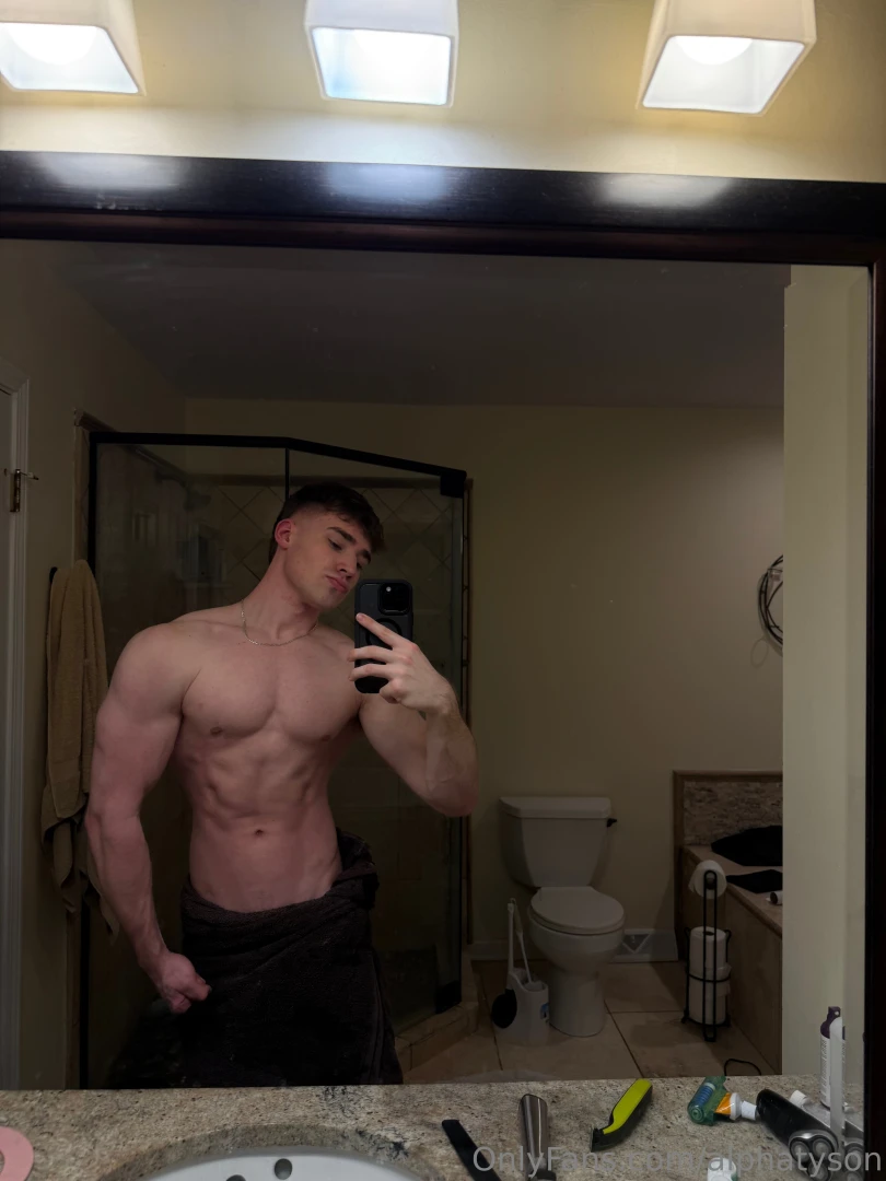 Fresh out the steamy shower 