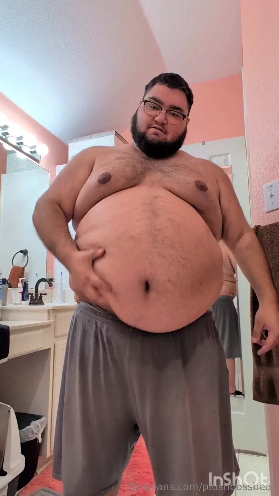 Trying on an old singlet and some jockstraps i m hungry after all that 