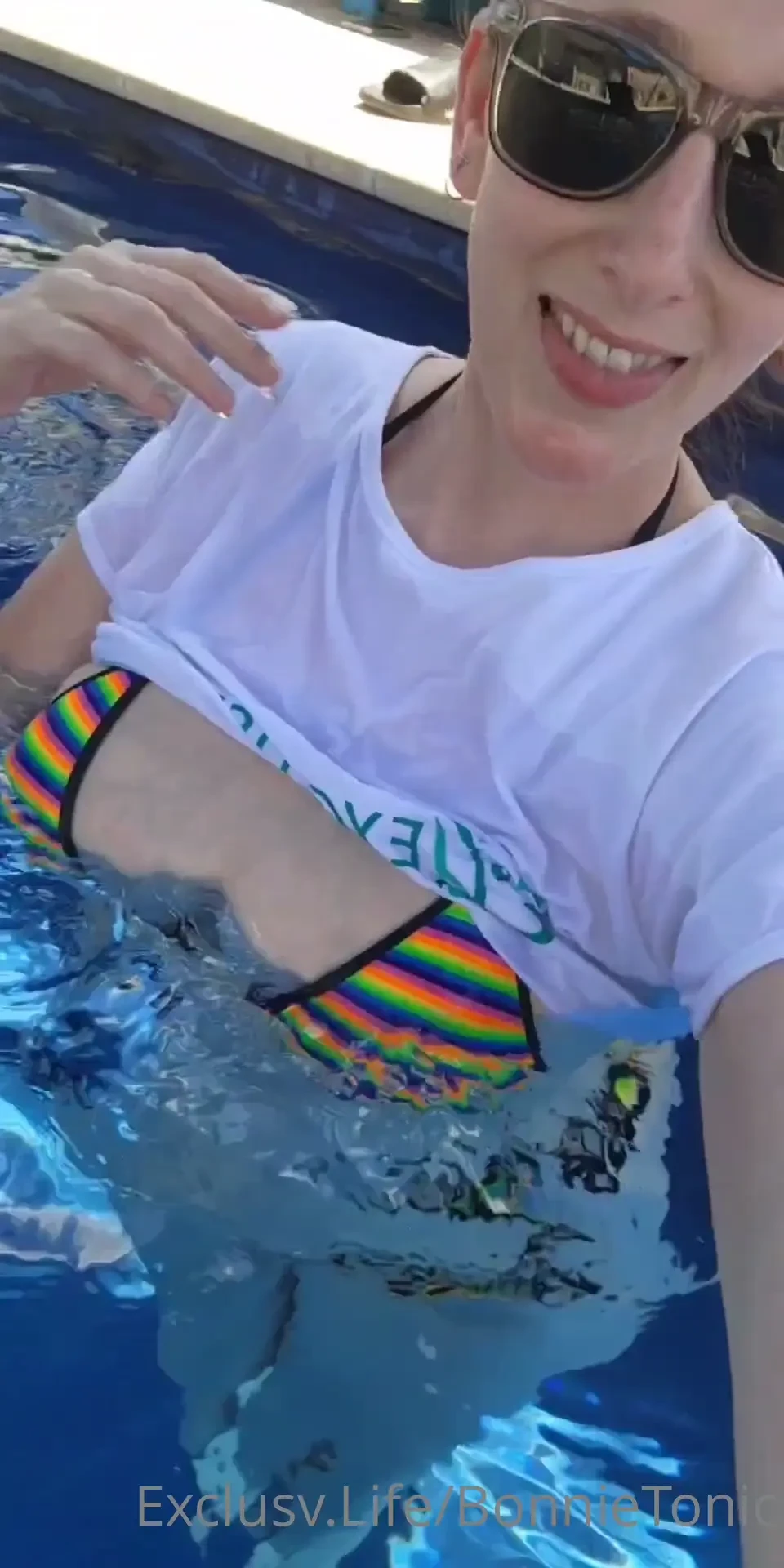 Compilation of my nude pool swim 