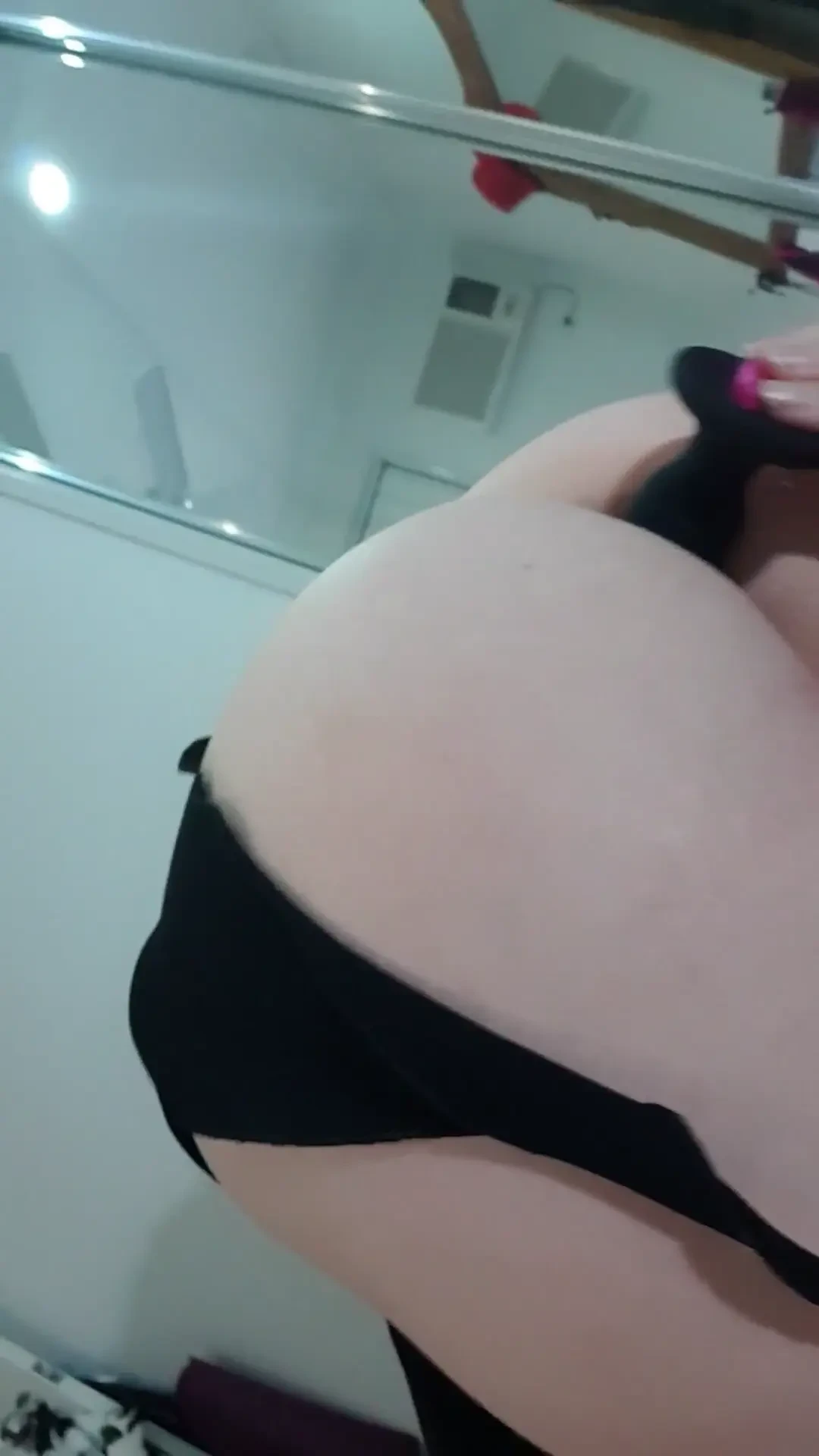 Putting a butt plug tail in my ass 