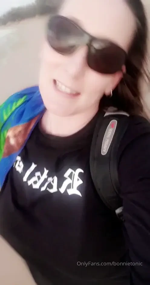 5am on the beach at agnes water this morning exposing my big titties 