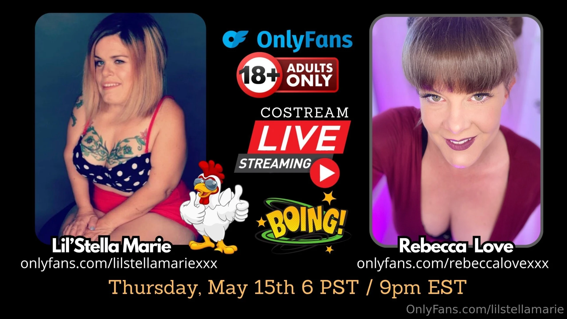 Come join us this thursday 6pm pst 9pm est lilstellamariexxx 