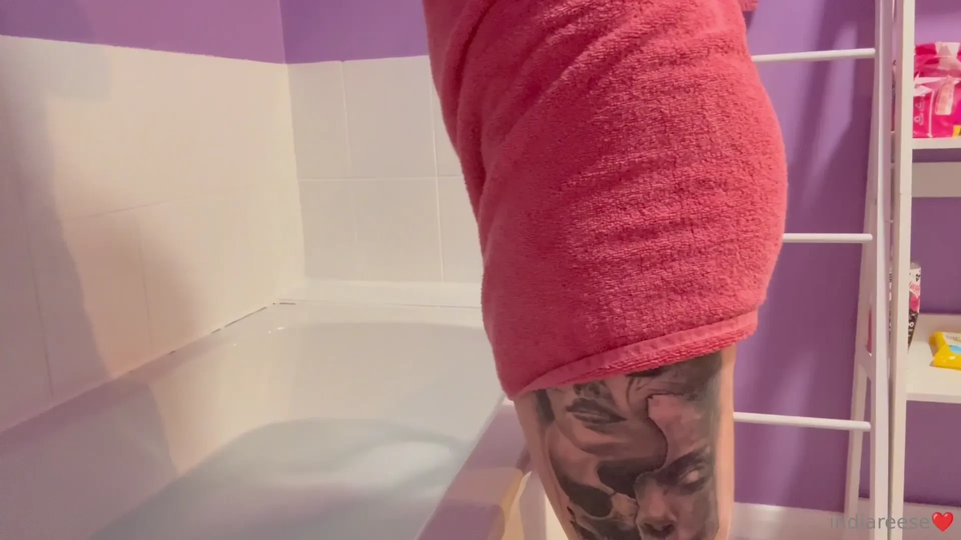 He grabbed me as soon as i got out the bath 