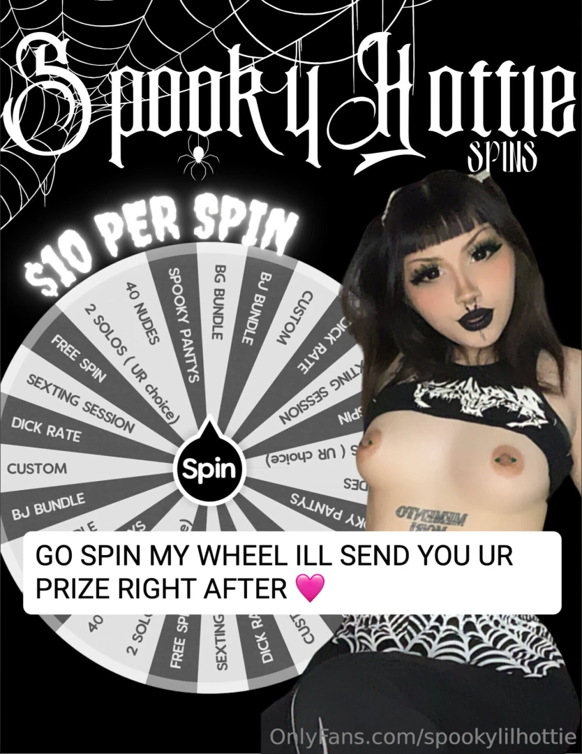 Feeling lucky baby one spin and i might end up naked moaning your name 