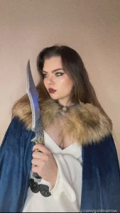 Everyone should have pretty clothes and a sharp dagger when they feel