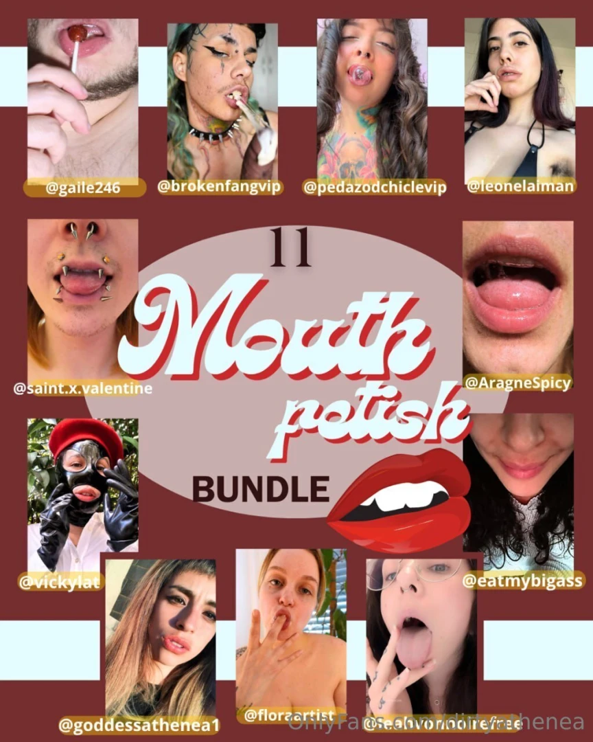 Mouth fetish bundle limited time do you dream of lips tongues drool part 1 