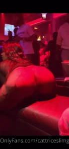 At the club with no panties on