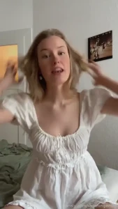 No excuses accepted here blonde whitedress dominant asmr