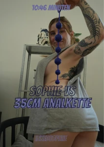 35cm analkette vs sophie schaue mir zu wie ich jede einzelne kugel in