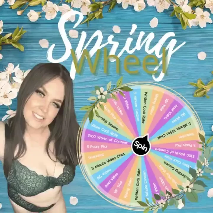 Spin my wheel 7 per spin or 4 for 25 let s see what yummy treats you 