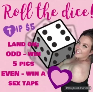 Do you wanna play a game let s roll the dice i m feeling naughty