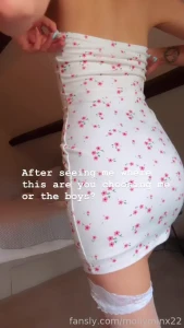 Wana join me fyp summerdress petite cute small stockings blonde