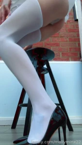 Fyp stockings nylon blonde petite smallgirl