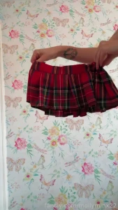 I love this outfit fyp miniskirt fishnets petite blonde gfe cute