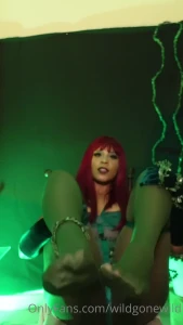 Of course i shot some feet content in my little outfit