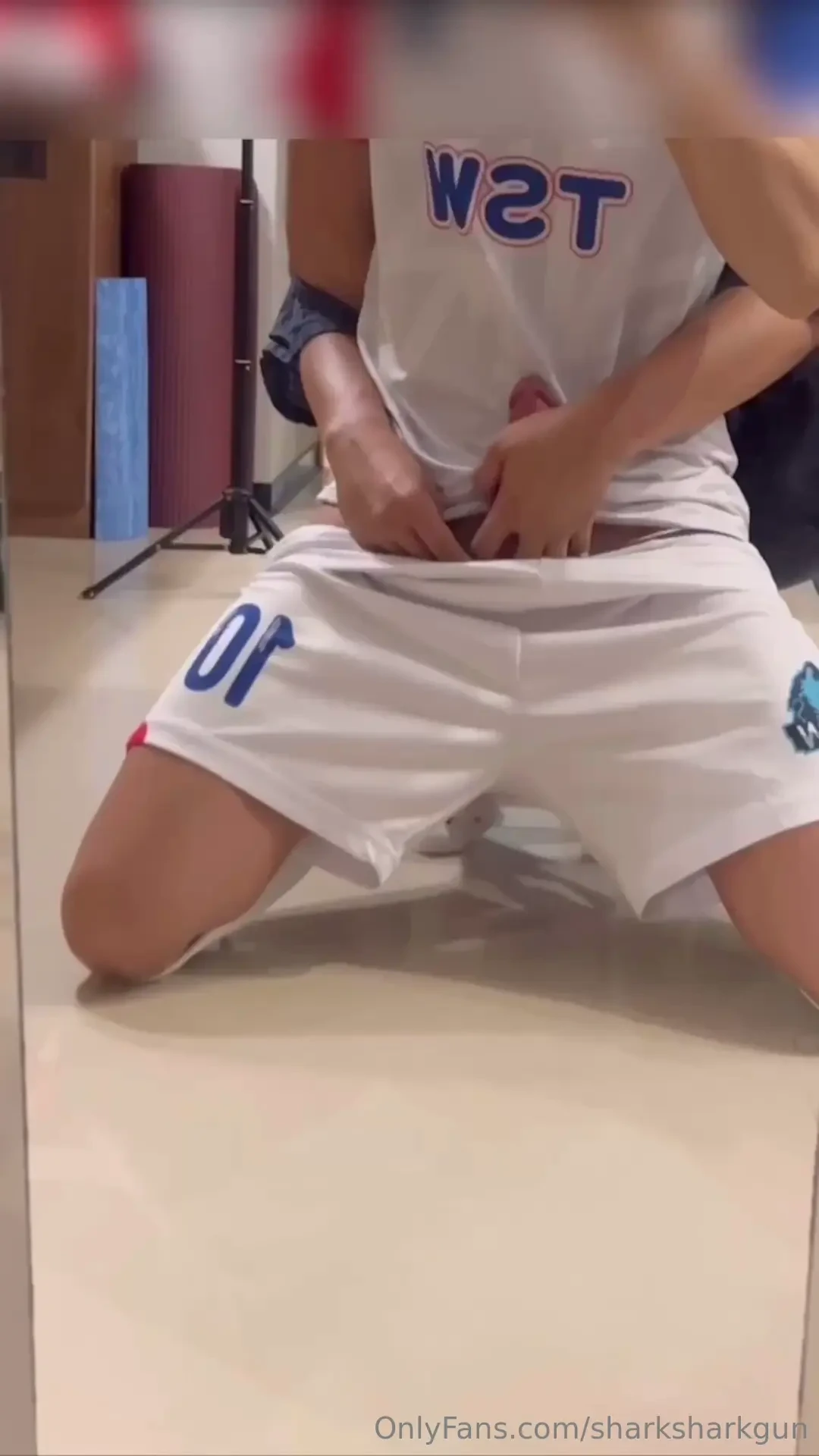 Football tied up by my trainer 