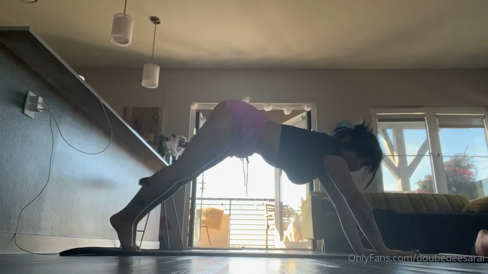 A little afternoon yoga 