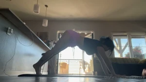 A little afternoon yoga