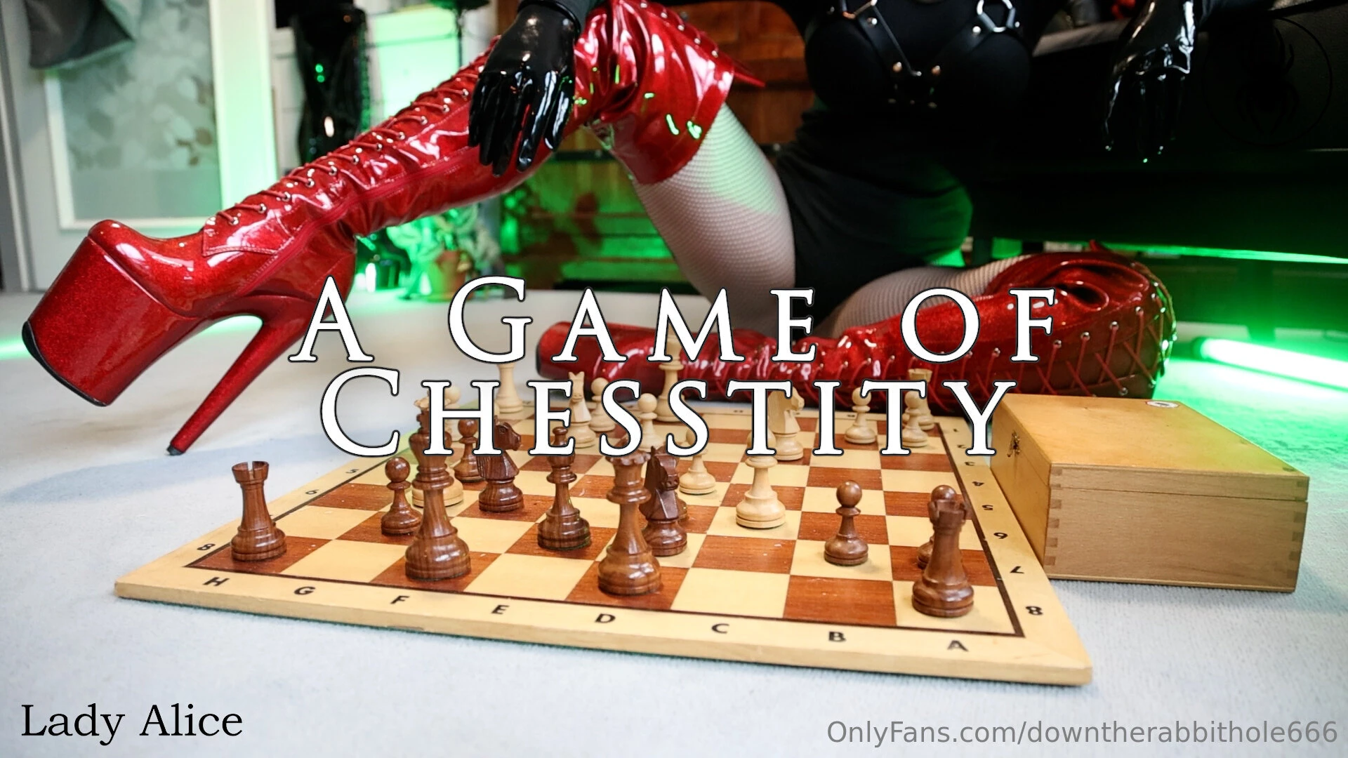 A game of chesstity respectively chastity we are playing chess for 
