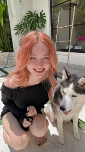 Me and my dog wishing you happy new year i will be offline till 2th of