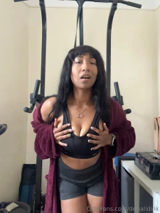 Getting distracted before my workout and flashing my bits tags gym part 7