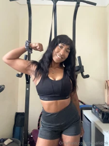 Getting distracted before my workout and flashing my bits tags gym part 3