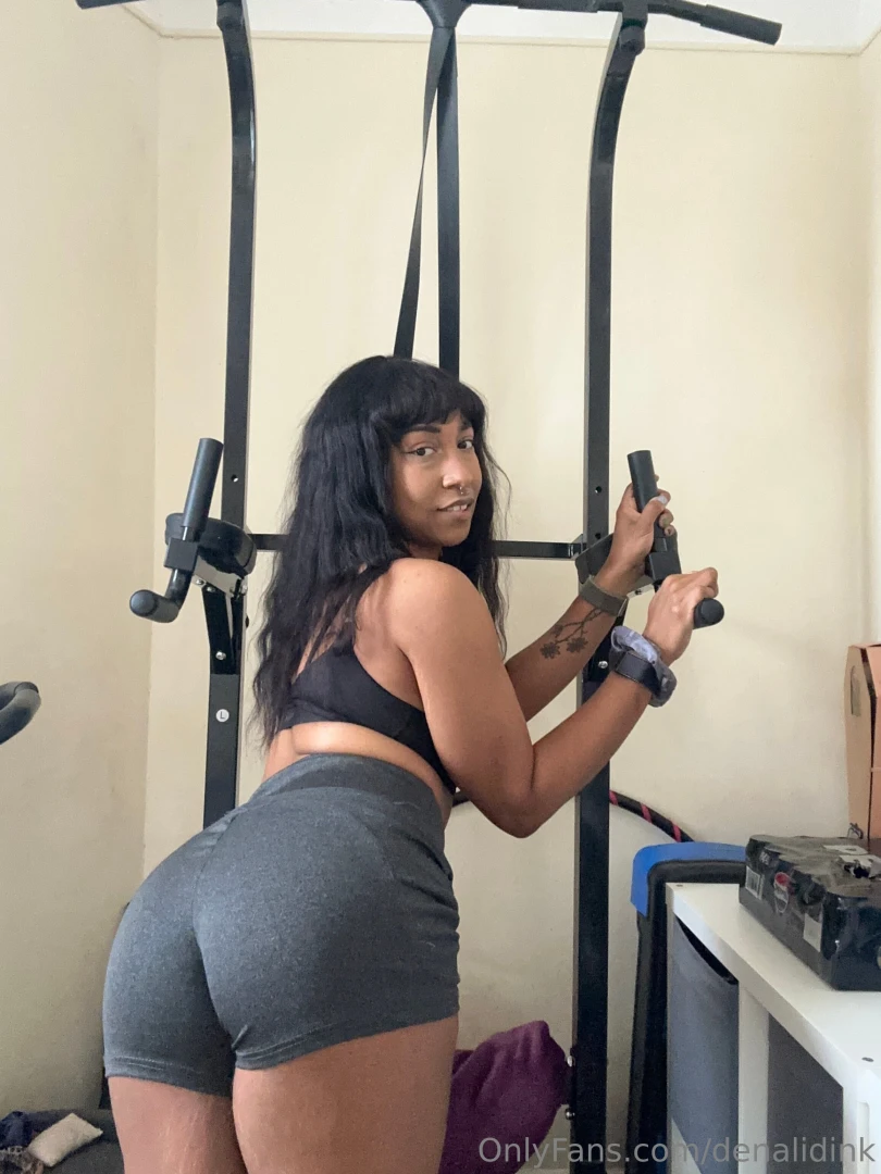 Getting distracted before my workout and flashing my bits tags gym 