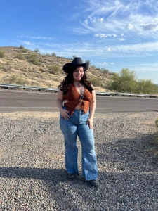 These jeans were so tight and the horse was struggling to carry me