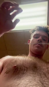 So sweaty after the gym amp sauna session open your mouth and let