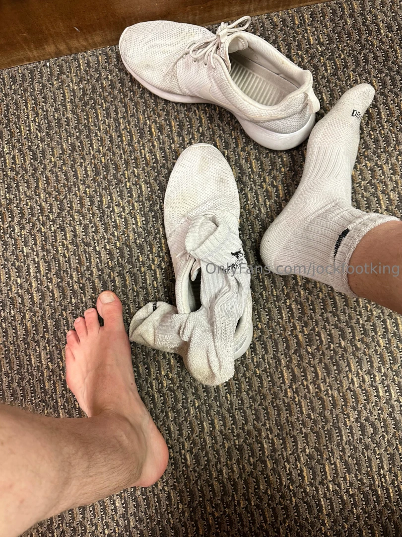 Taking off my shoes amp socks in the locker room the gym part 1 