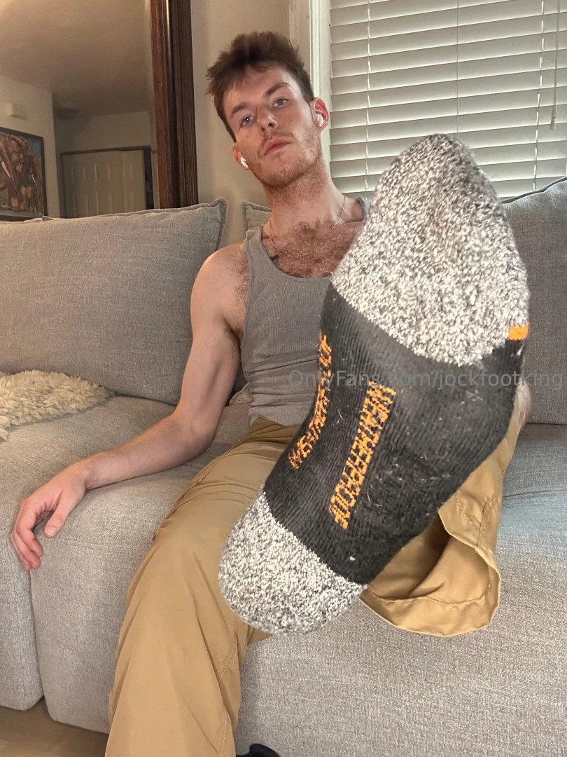 Sniffing my socks is a privilege that many wish to have but never do 