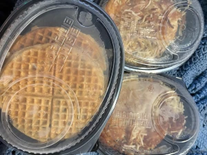 Over 1 000 calories in just hashbrowns plus 700 calories in waffles part 1