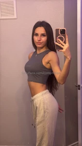 Ootd sweatpants w a tight shirt ready to take off