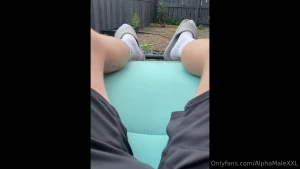 Just chilling in the garden full foot massage