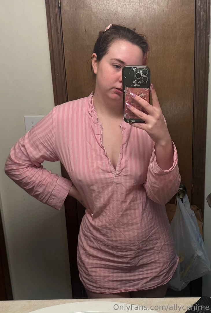 Love how my nipples poke out in my favorite nighty 