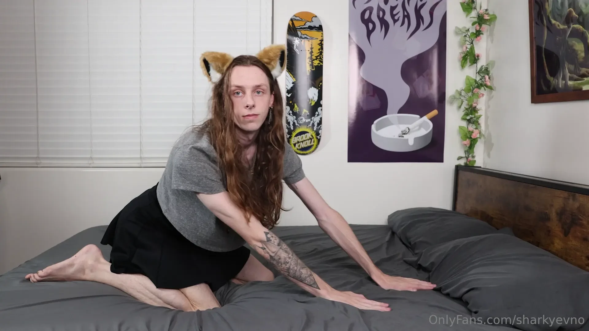 Solo video with foxtail buttplug where i cum 