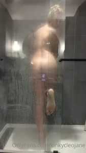 Cum take a shower with me wash my meaty wrinkled soles and lather up