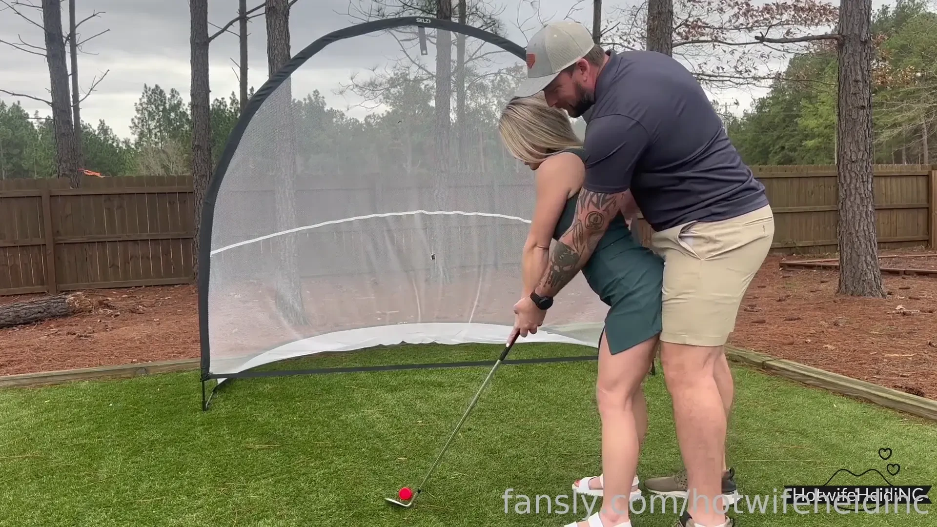 Hole in one at my last golf lesson my instructor was giving me part 1 