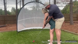 Hole in one at my last golf lesson my instructor was giving me part 1