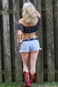 Just a little bit of denim a whole lot of sass and boots that are made