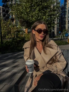 Sippin coffee in the sun like a lil goddess today hehe spring is part 1